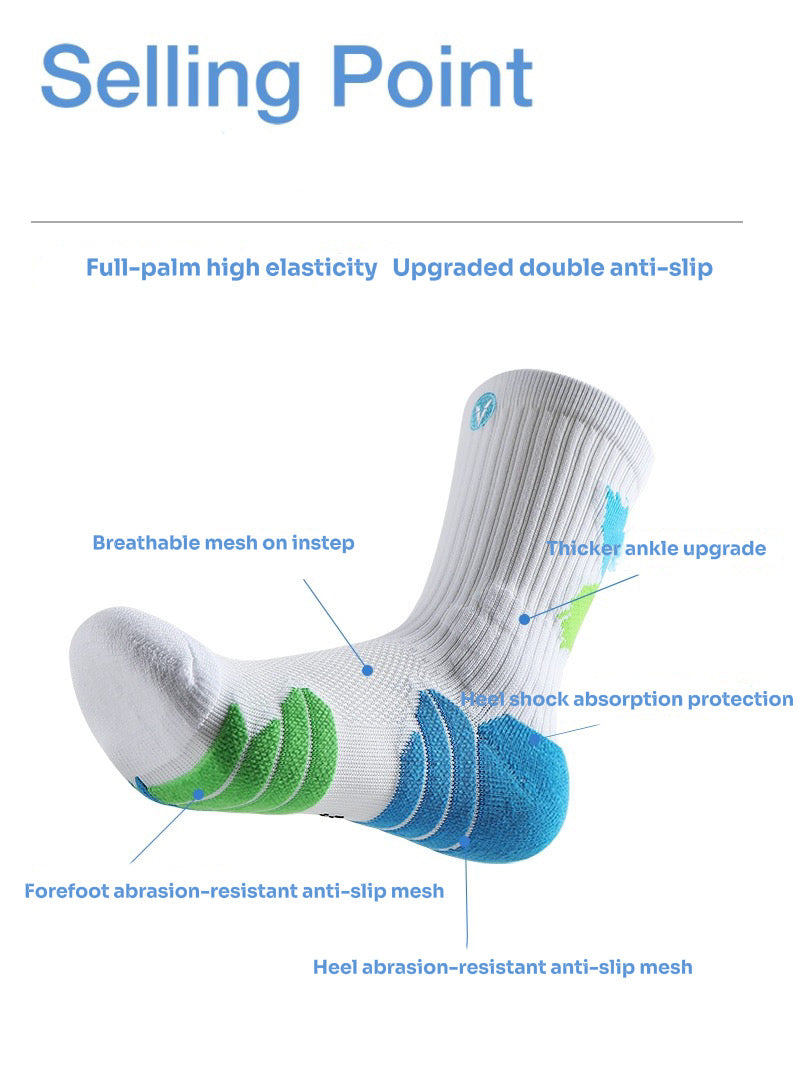 Veidoorn Kids Basketball Socks with Colourful Design and High-Quality Materials