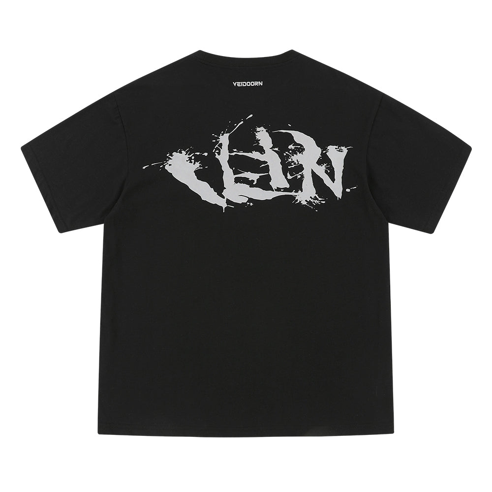 Veidoorn Short-Sleeved T-Shirt Men Women Loose Fit Breathable Round Neck T-Shirt Cotton Tee