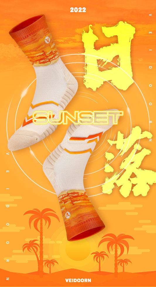 Veidoorn 'Sunset' Basketball Sports Socks