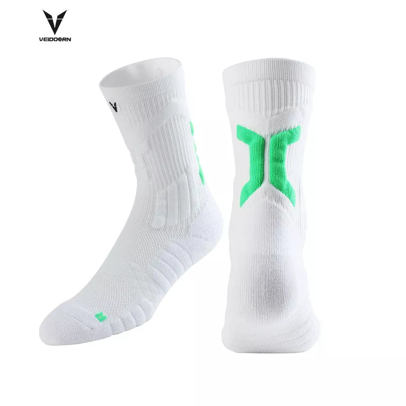 Veidoorn Starry Knit Professional Basketball Socks