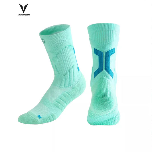 Veidoorn Starry Knit Professional Basketball Socks