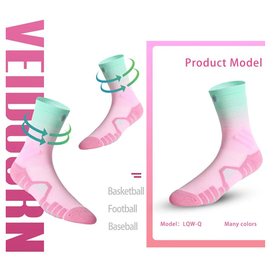 Veidoorn 'V Care' Professional Basketball Socks