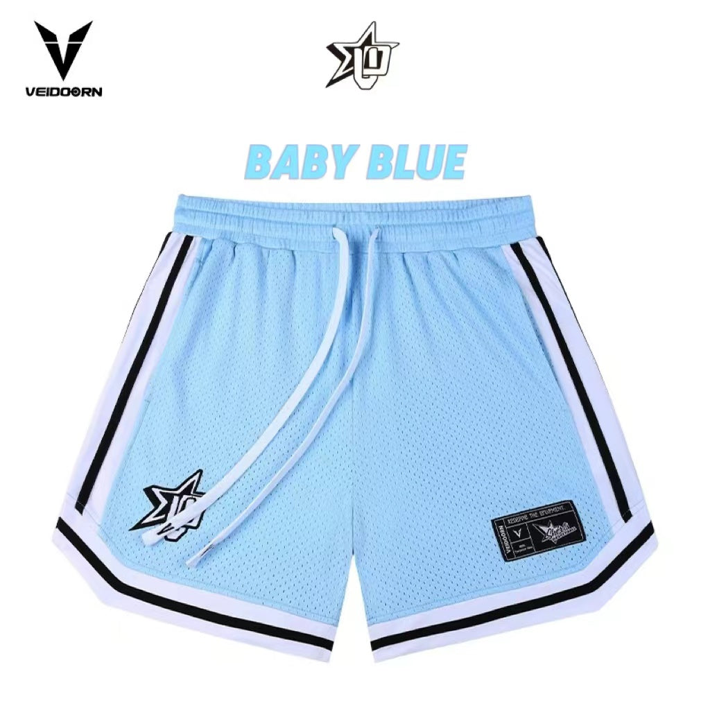 Veidoorn Sports Shorts Men Gym Basketball Running Quick Dry Fitness Shorts with Breathable Material