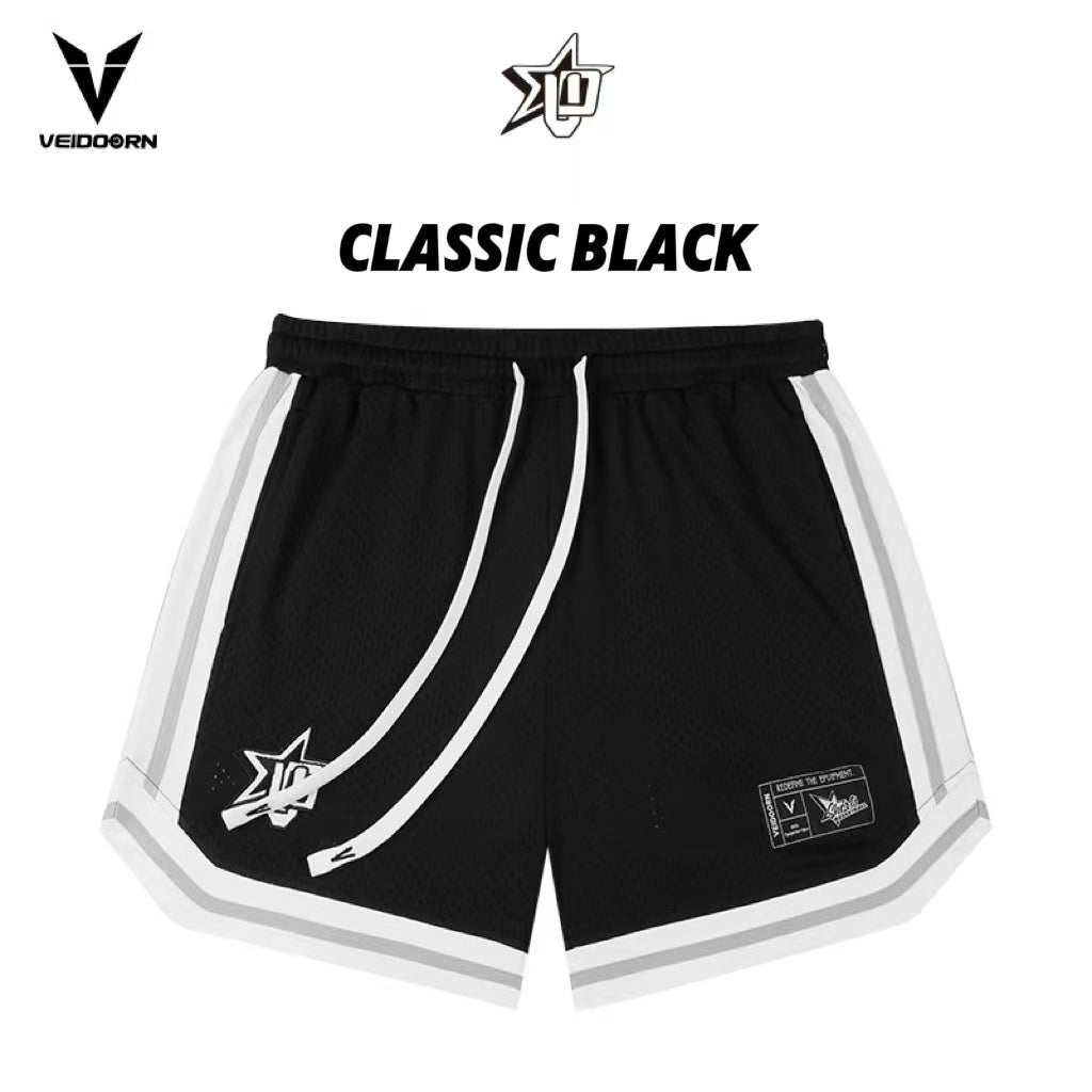 Veidoorn Sports Shorts Men Gym Basketball Running Quick Dry Fitness Shorts with Breathable Material